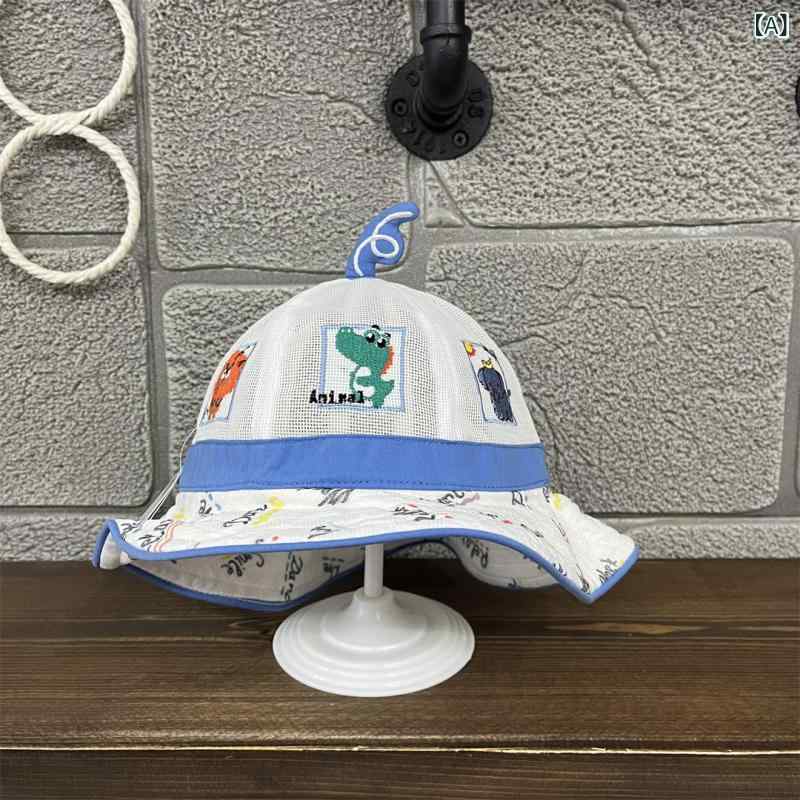 ・帽子: ワイドブリムハット・カラー: ブルー・サイズ: 48cm, 50cm・つばのスタイル: ワイドブリム・帽子のトップスタイル: ラウンドトップ・機能: 通気性, 保温性, 防風性・主要素材含有率: 61%〜70%・対象年齢: 1〜2歳・素材: 綿混紡・主要素材: 綿・加工技術: ジャカード織・トレンド要素: 動物柄