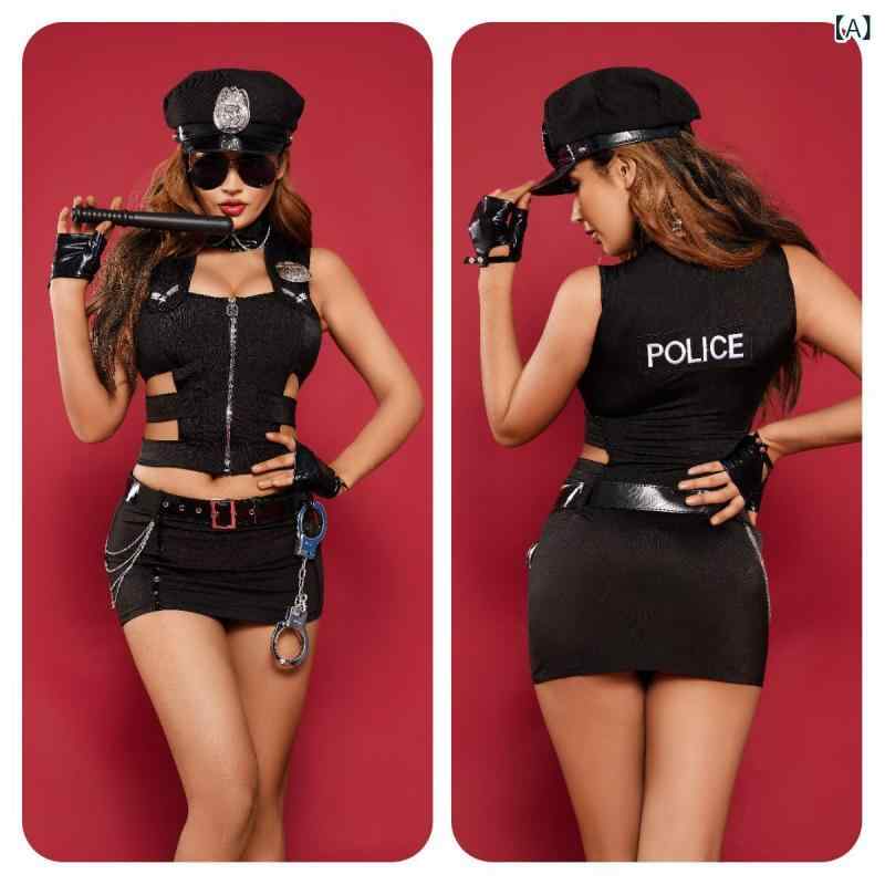 コスプレ衣装 レディース 警察 ポリス 制服 ハロウィン イベント パーティー ポリ...