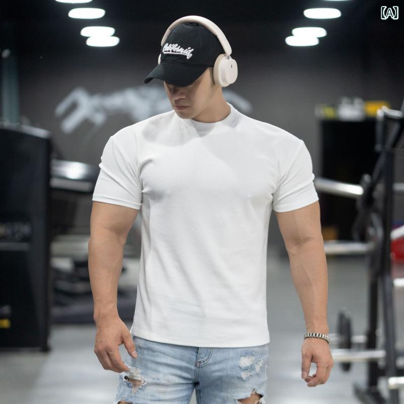 ・カテゴリ: Tシャツ・柄: 無地・対象: 大人・性別: メンズ・スタイル: スポーツカジュアル・襟: ラウンドネック・袖丈: 半袖・生地名: 1*1超細ワッフル・素材: ポリエステル95%・用途: ランニング・カラー: 白, 灰, 黒・サイズ: M, L, XL, XXL, XXXL