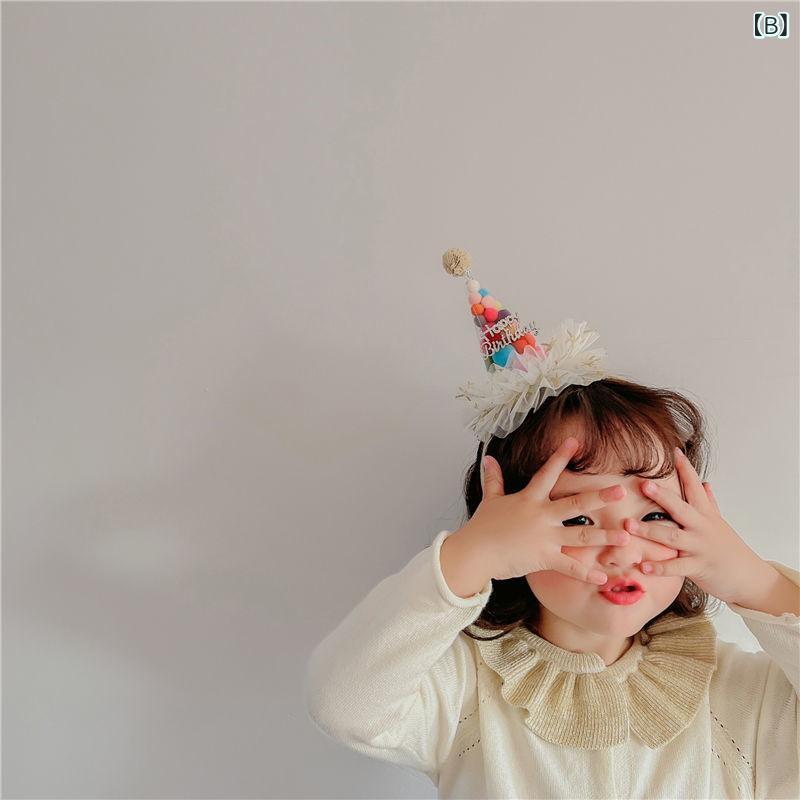 bloomelierのヘアアクセサリー キッズ 女の子 誕生日 飾り 王冠 髪飾り バースデー プレゼント プリンセス リボン お祝い 写真撮影 小物｜アングル2