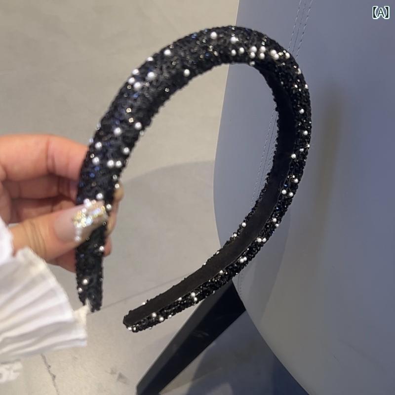・カテゴリ: ヘッドアクセサリー・スタイル: ファッション通勤・主な素材: パール・カラー展開: ブラック、シルバー、グレー、シャンパン・対象: 女性用・流行要素: 円形・流行要素分類: ジオメトリック