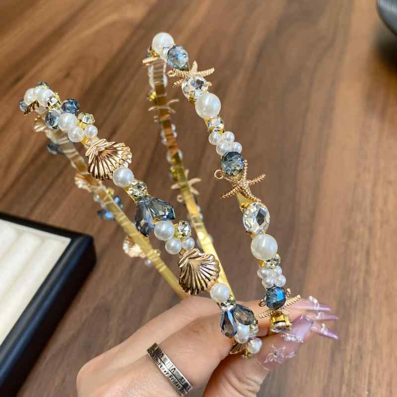 ・カテゴリ: ヘッドアクセサリー・対象: 女性・スタイル: 清新スイート・主な素材: 混合素材・加工: 手作り・カラー展開: 海星、貝殻・デザイン要素: 貝殻・テイスト: ナチュラル