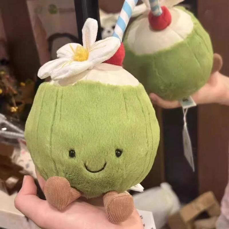 キーホルダー バッグチャーム ぬいぐるみ ココナッツ かわいい カートゥーン マスコット 小物 雑貨 装飾