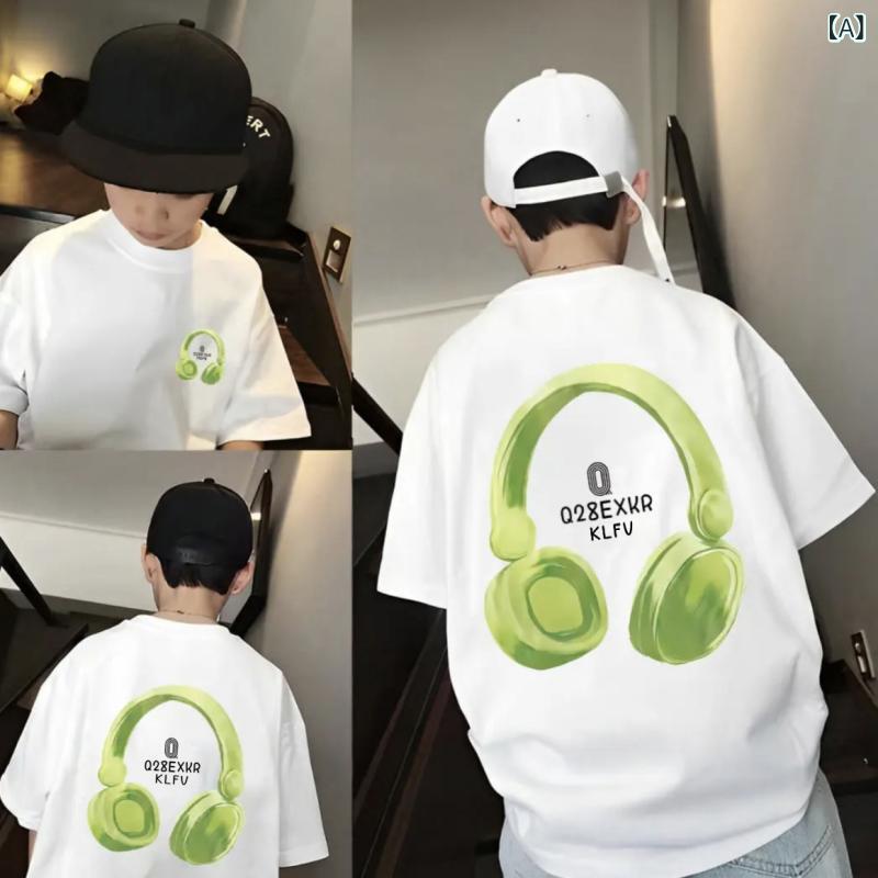・カテゴリ: 子供Tシャツ・性別: 男児・スタイル: カジュアル・袖丈: 半袖・ネックライン: クルーネック・柄: キャラクター、アルファベット、プリント・主な素材: 綿100%・機能: 通気性・カラー展開: ホワイト、ブラック、杏色、ダークグレー・サイズ展開: 90、100、110、120、130、140、150、160、170