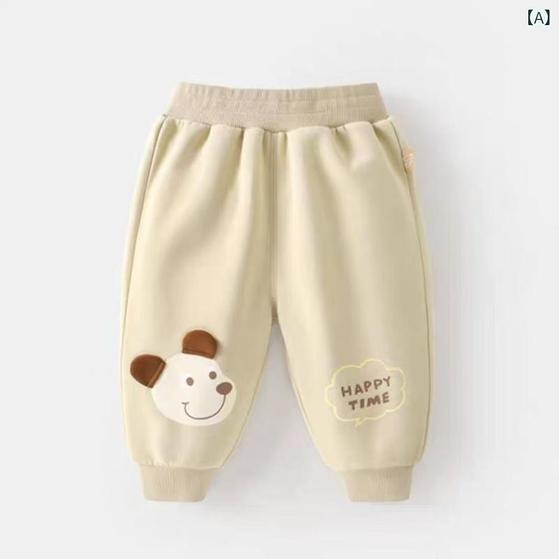 bloomelierのロングパンツ キッズ 子供 春秋 コットン ゆったり 動きやすい リラックス 部屋着 おしゃれ カーキ グレー オリーブグリーン チャコールグレー｜アングル2