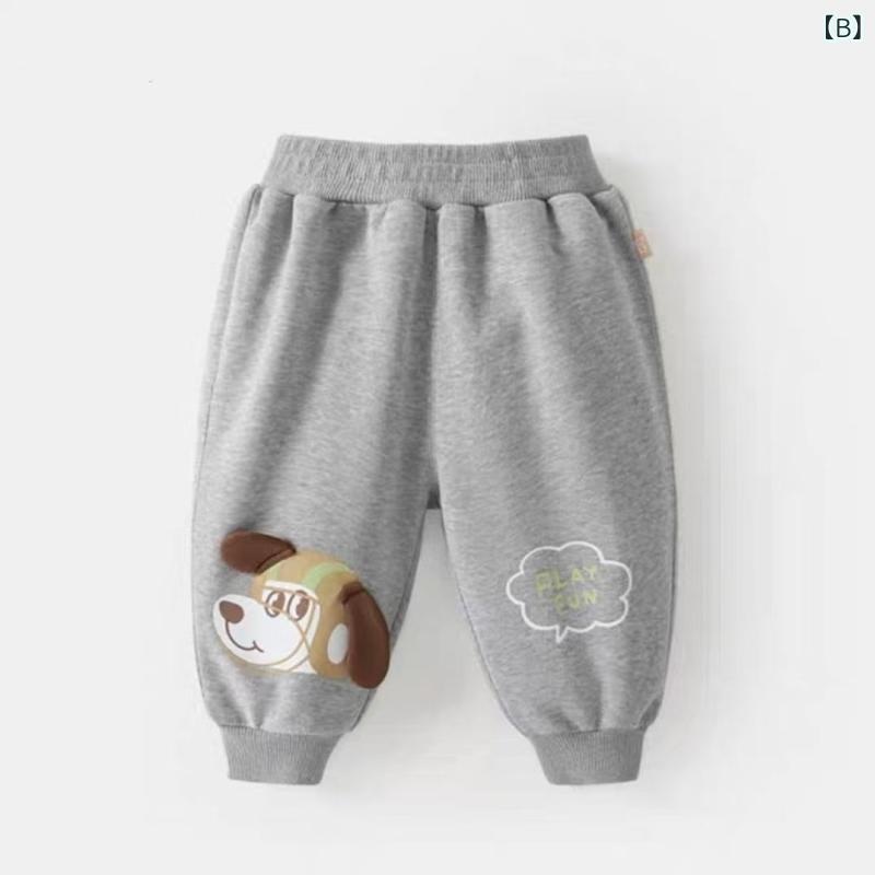 bloomelierのロングパンツ キッズ 子供 春秋 コットン ゆったり 動きやすい リラックス 部屋着 おしゃれ カーキ グレー オリーブグリーン チャコールグレー｜アングル3