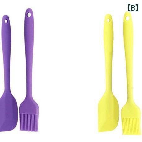 キッチンツール 耐熱 シリコン 一体型 スパチュラ 刷毛 泡立て器 セット 製菓用品