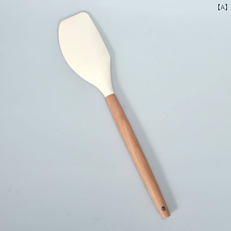 シリコンスパチュラ 木柄 厚手 耐熱 傷つけない おしゃれ キッチンツール 製菓用品...
