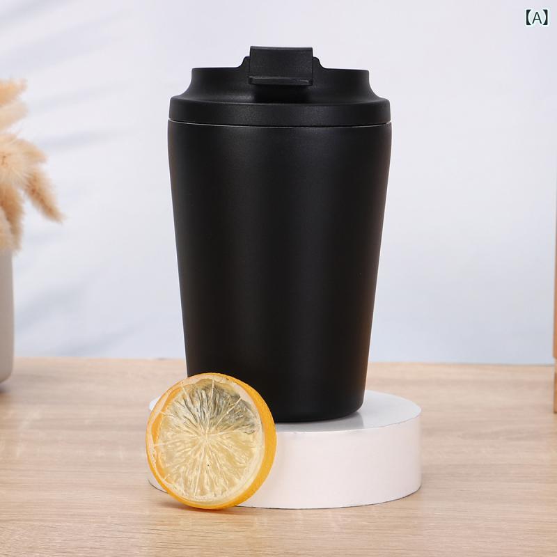 bloomelierの保温マグ レディース メンズ ステンレス 携帯用 直飲み ミニ 目盛り付き コーヒー用 シンプル 旅行 オフィス｜アングル2