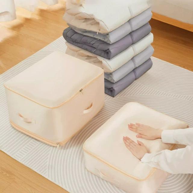 Rakuten - 収納袋 防水 圧縮 大容量 衣類 布団 旅行 引っ越し オックスフォード素材 シンプル 無地