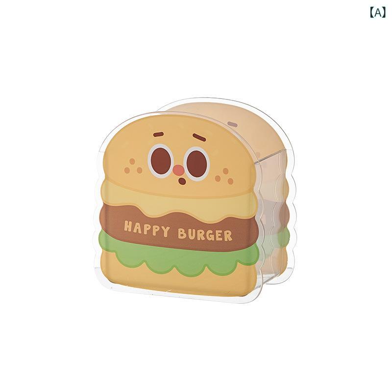 卓上収納ボックス レディース かわいい ハンバーガー ポテト 透明 ペン立て メイクブラシスタンド プラスチック製 整理 整頓 オフィス 用品 bloomelier-10336116 bloomelier サンプル画像2