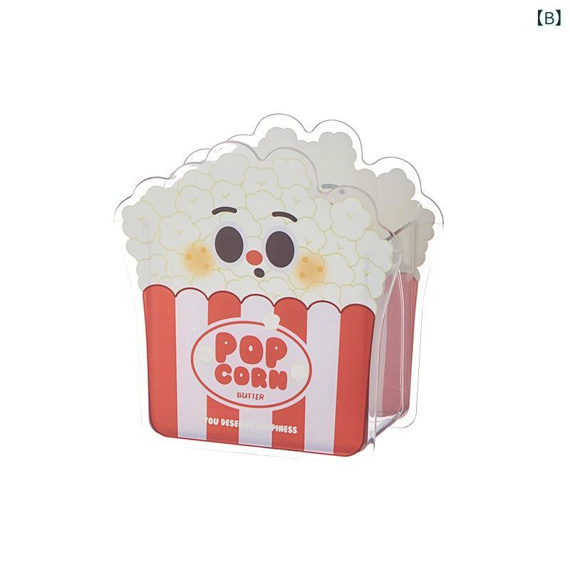 卓上収納ボックス レディース かわいい ハンバーガー ポテト 透明 ペン立て メイクブラシスタンド プラスチック製 整理 整頓 オフィス 用品 bloomelier-10336116 bloomelier サンプル画像3