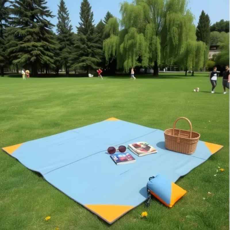・主な素材: 牛津布・重量: 200g・カラー展開: 深灰藍角、浅灰藍角、中藍灰角・サイズ展開: 1×1.45m、1.45×1.5m、1.45×2m・種類: ビーチマット・用途: キャンプ