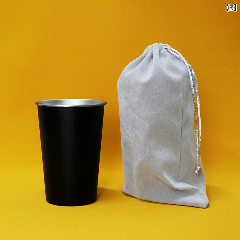 コップ ステンレス 4個セット アウトドア キャンプ用品 折りたたみ 軽量 持ち運び 収納袋付き 旅行用 コーヒー用 携帯用 耐久性 bloomelier-10337342 bloomelier サンプル画像3