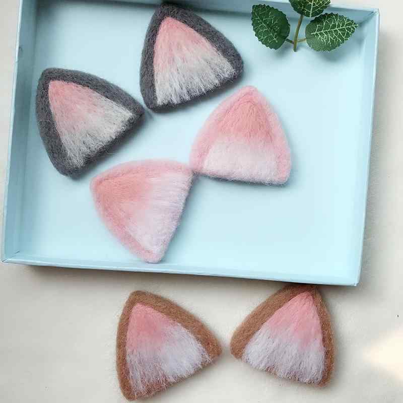 カチューシャ レディース 猫耳 ウールフェルト ハンドメイド ヘアアクセサリー ラ...