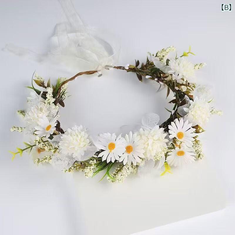 bloomelierのカチューシャ キッズ 女の子 花かんむり ヘアバンド 髪飾り 花冠 ヘッドドレス リゾート 発表会 フォーマル フラワーガール｜アングル3
