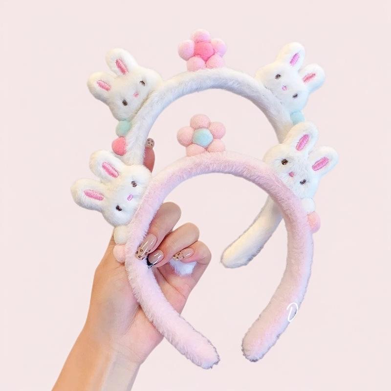 ・カテゴリ: ヘッドアクセサリー・スタイル: かわいい・主な素材: 混合素材・柄: ウサギ・カラー展開: ピンク、ホワイト・対象: 子供