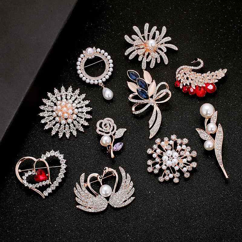 ・カテゴリ: ブローチ・素材: 合金・スタイル: 女性用・デザイン: 花モチーフ・加工: メッキ・カラー展開: 赤、青、紫、金色、ピンク