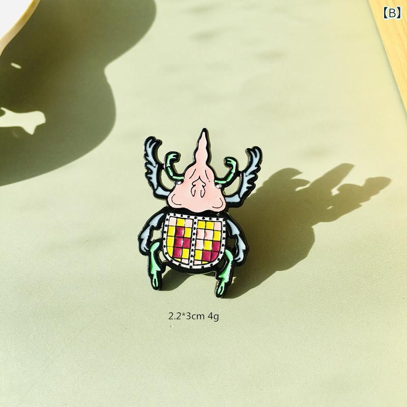 ブローチ 男女兼用 カラフル 甲虫 カブトムシ てんとう虫 昆虫 アニマル 滴油 合金 ピンバッジ ピンズ アクセサリー バッグ装飾 かわいい 個性派 カジュアル 小物の商品画像 3