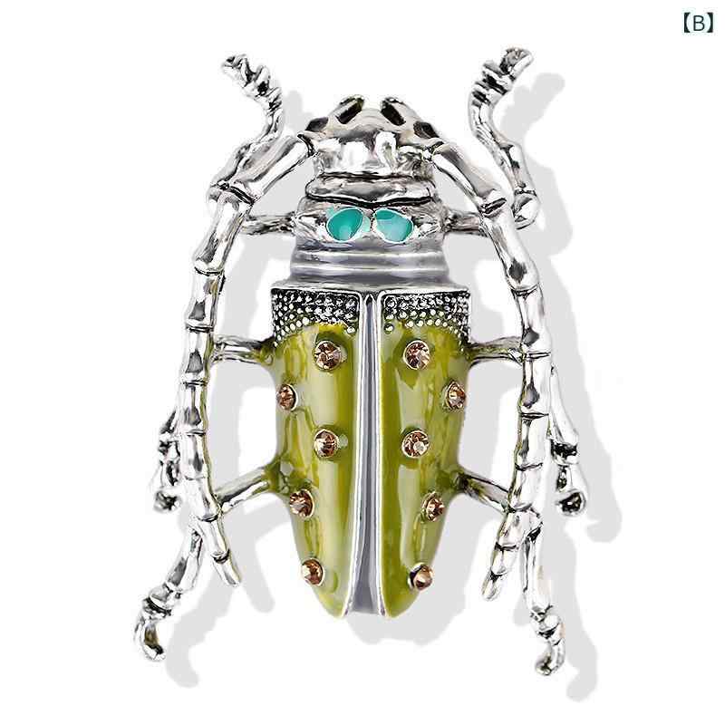 ブローチ レディース メンズ ユニセックス ジュエリー 昆虫 ハチ カブトムシ 水晶風 パール メタル クリスタル 調 レトロ アクセサリー 電気メッキ加工 かわいい ギフト 装飾の商品画像 3