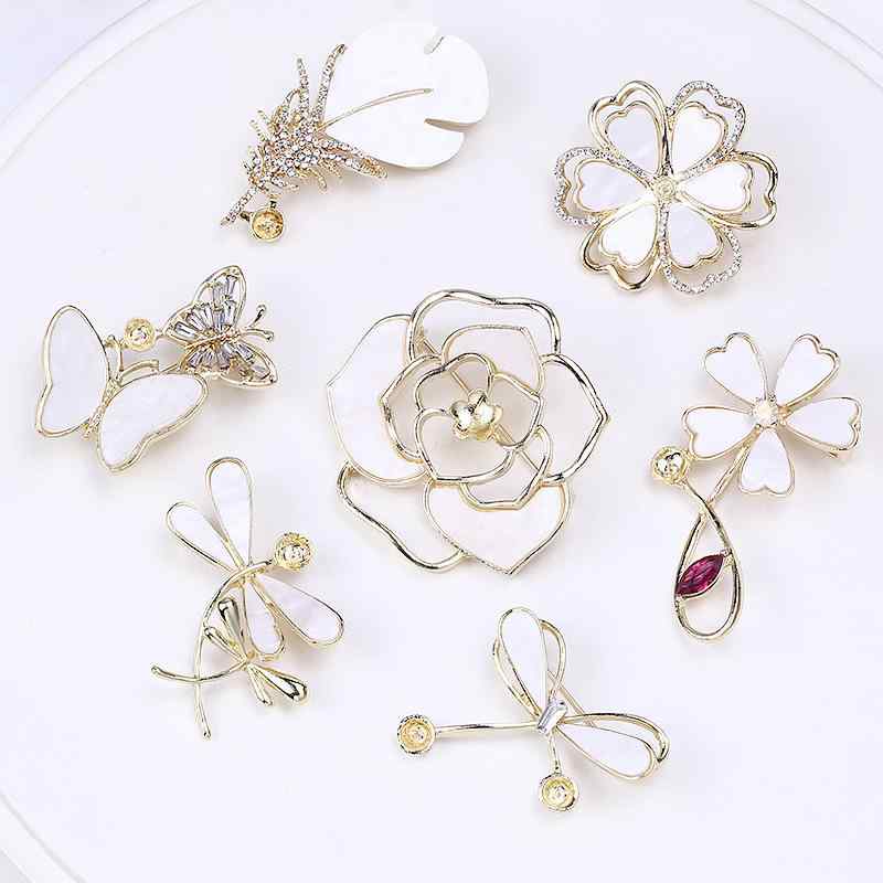 ブローチ レディース り DIY アクセサリー パーツ 金具 シェル リボン パール 飾りピン 手芸 材料 おしゃれ かわいい