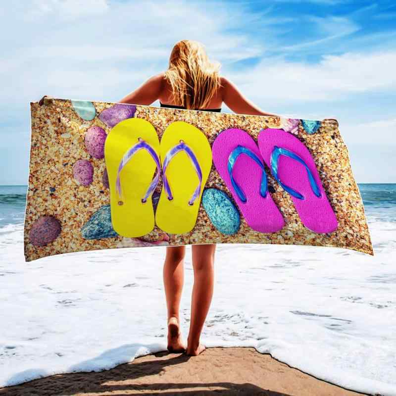 ・カテゴリ: 浴巾、ビーチタオル・主な素材: 超細繊維・重量: 200-300g・サイズ: 75×150cm・柄: プリント・特殊機能: 超吸水、速乾、砂がつきにくい