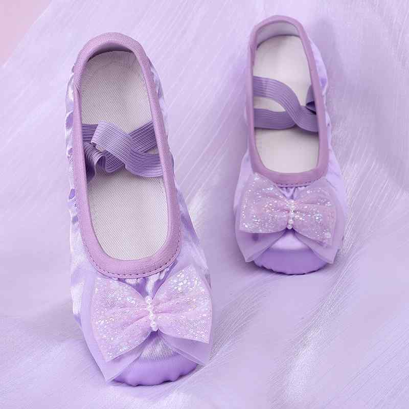 ダンスシューズ キッズ 女の子 猫爪スプリットソール バレエシューズ キャンバス ...