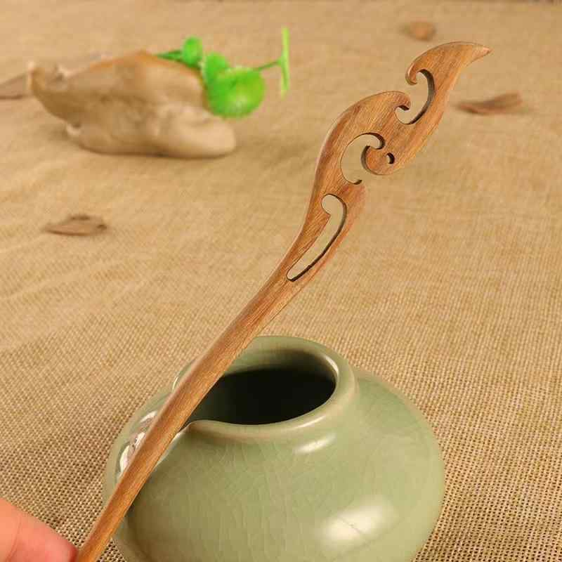かんざし レディース 一本 檀木 木製 髪飾り 普段使い シンプル 和装 小物 ヘアアクセサリー アジアン エスニック