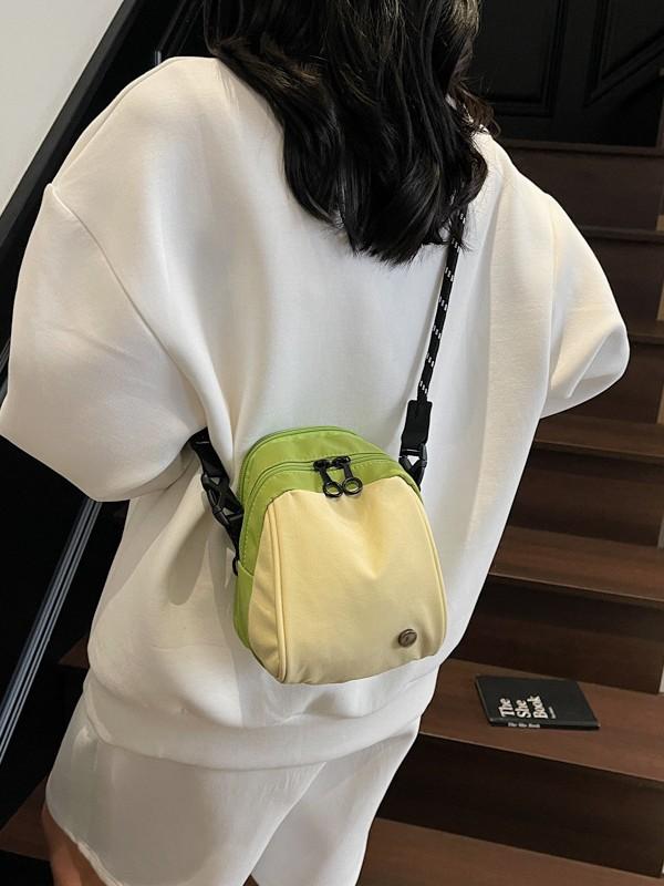 ショルダーバッグ レディース 2WAY ミニバッグ ベ壳バッグ デニム キャンバス 配色 切り替え 斜めがけ 軽量 かわいい カジュアル 通学 通勤 旅行 普段使い