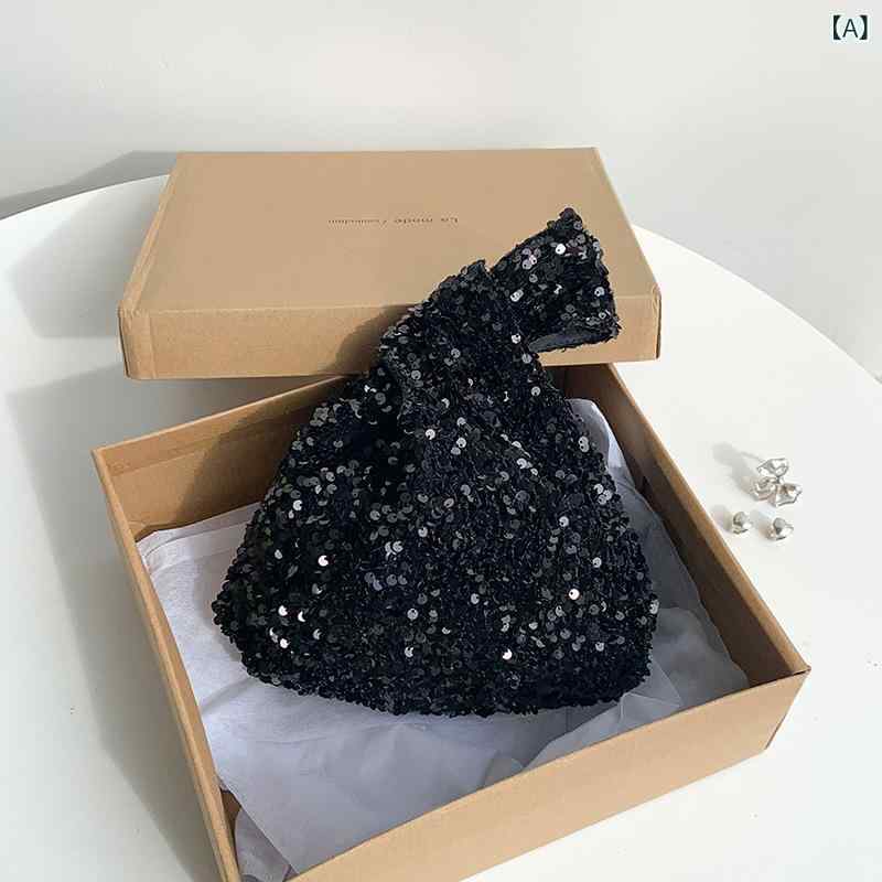 水桶包 レディース ハンドバッグ スパンコール キラキラ 軽量 コンパクト 手提げバッグ 巾着型 タウンユース カジュアル