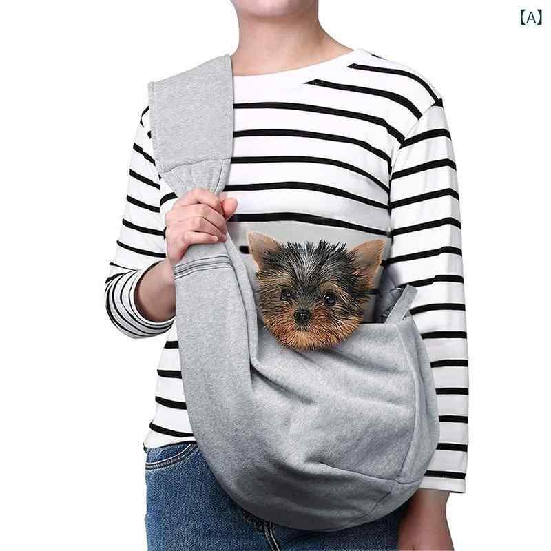 bloomelierのペットキャリーバッグ 猫 犬 斜めがけ 軽量 通気性 折りたたみ ポータブル キャリーケース 肩掛け 2way アウトドア 旅行 お出かけ 散歩 防災 避難 抗菌 防臭 ペット用品｜アングル2