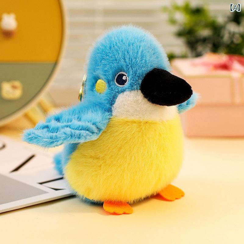 キーホルダー ぬいぐるみ ペンギン 鳥 マスコット バックチャーム キーリング ミニ かわいい ふわふわ 通学 小さめ プレゼント 動物