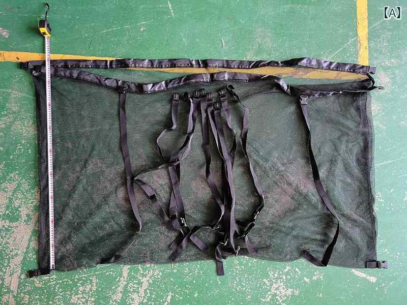収納バッグ プール ビーチ 大容量 メッシュバッグ おもちゃ入れ 壁掛け 吊り下げ ネット 収納ポケット 持ち運び 旅行 アウトドア 軽量 コンパクト ブラック [2]