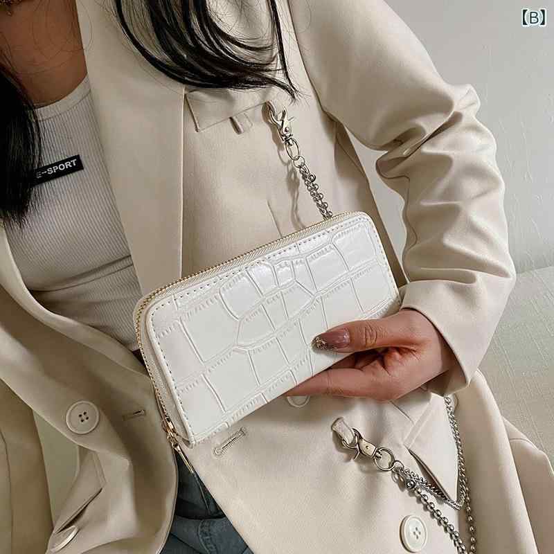 財布 レディース 長財布 ラウンドファスナー PUレザー クロコ型押し 大容量 スマホ収納 カード入れ コインケース クラッチバッグ 小銭入れ 軽量 撥水 防犯 bloomelier-10377648 bloomelier サンプル画像3