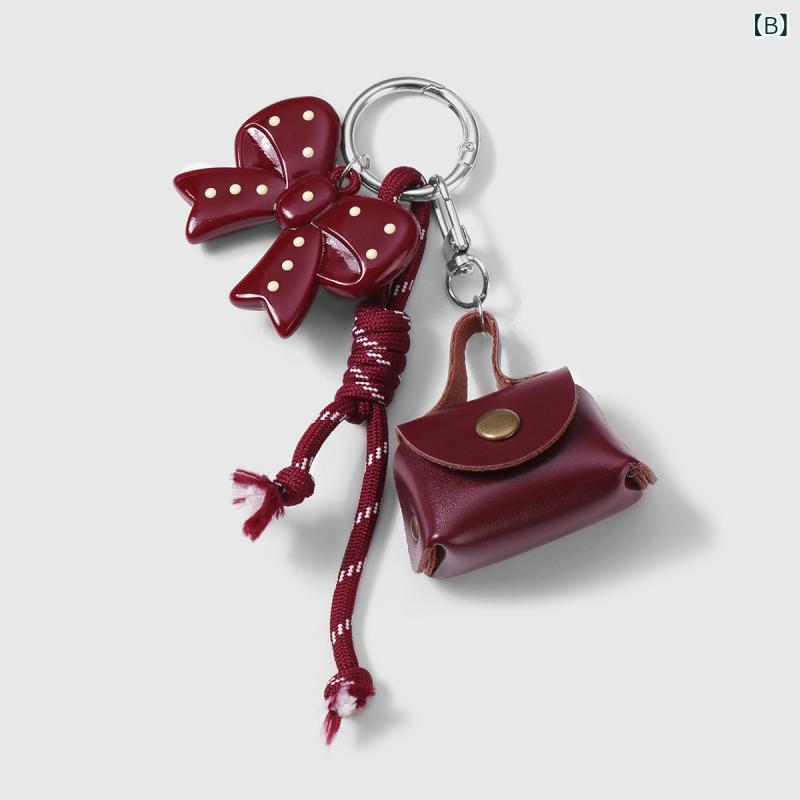 bloomelierのキーホルダー レディース ヒョウ柄 フェイクレザー ハート リボン レトロ かわいい 電気メッキ加工｜アングル3