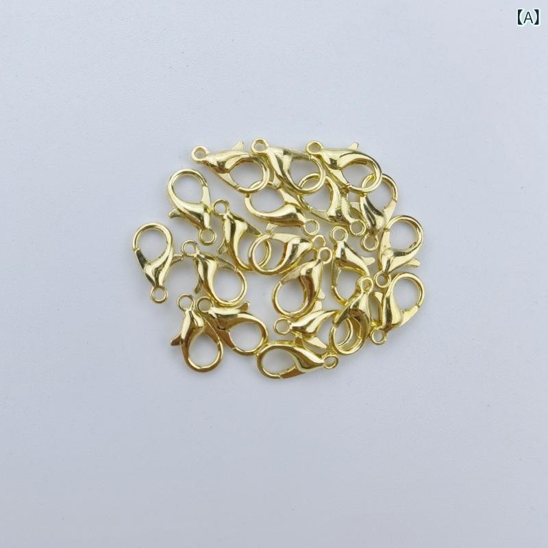 アクセサリーパーツ カニカン DIY ハンドメイド ネックレス ブレスレット 留め具 キーホルダー 接続 金具 パーツ 資材 電気メッキ加工 カラフル 10mm 12mm 14mm 16mm 18mm 21mm 23mm
