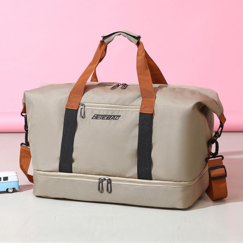 ・容量: 20-35L・主な素材: オックスフォード布・裏地: ポリエステル・柄: 無地・スタイル: クロスボーダー・装飾: ステッチ・カラー展開: グレー、ブラック、グリーン、ブルー、カーキ・機能: 拡張、乾湿分離・対象: 男女兼用・用途: レジャー旅行