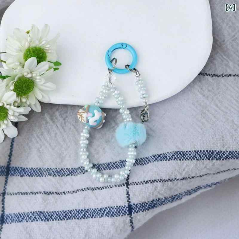 キーホルダー レディース 樹脂ビーズ カラフル り タッセル バッグチャーム アクセサリー キーリング かわいい
