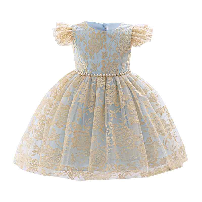 ワンピース キッズ 女の子 フォーマル ドレス プリンセス チュール レース パール 結婚式 発表会 披露宴 パーティー 卒園式 入学式 七五三 かわいい