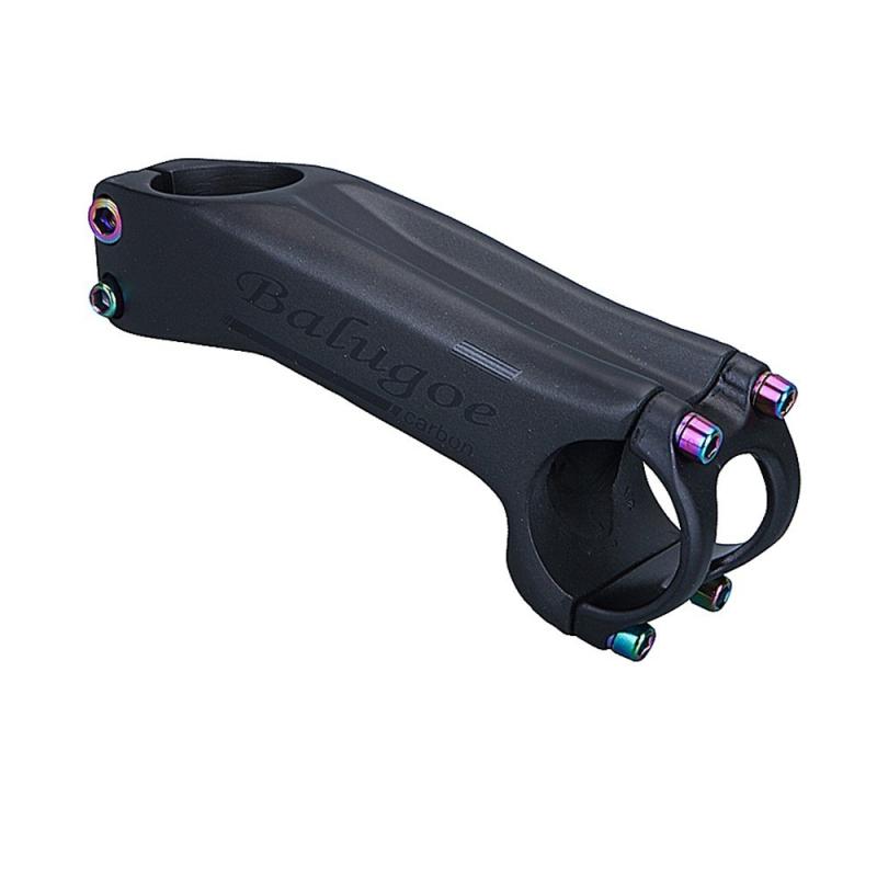 Bicycle Stem, Lightweight, High Rigidity, Durable, Carbon Fiber, for Mountain Bikes and Road Bikes, Cycling Parts, 6-degree and 17-degree angles, Easy Installation, Custom Parts, Replacement Parts