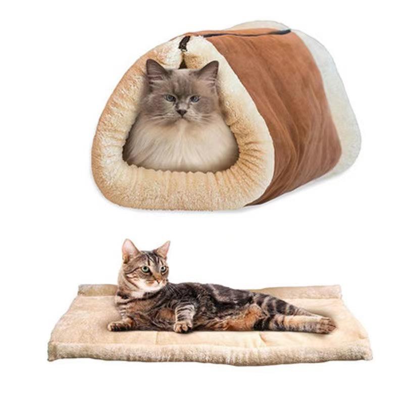 ・カテゴリ: 猫用ベッド・主な素材: 布・カラー展開: ブラウン・対象: 猫