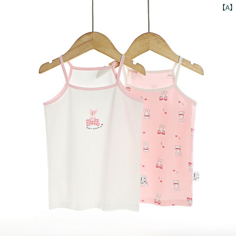 タンクトップ キッズ 女の子 2枚セット キャミソール インナー 肌着 下着 ノースリ...