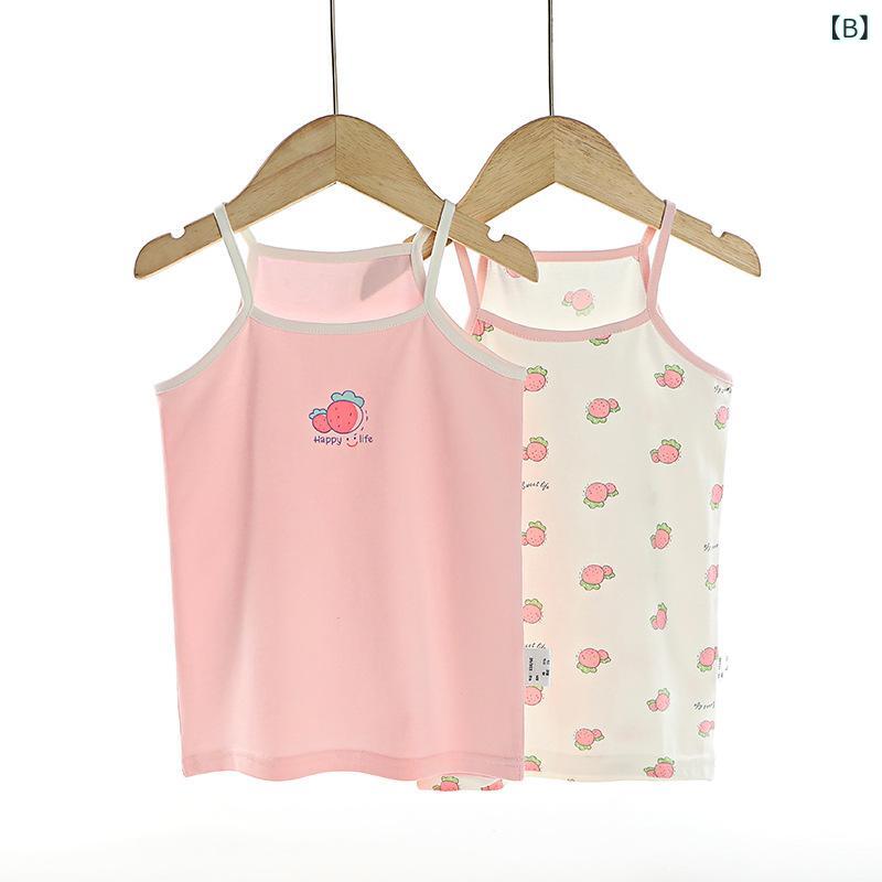 タンクトップ キッズ 女の子 2枚セット キャミソール インナー 肌着 下着 ノースリ...