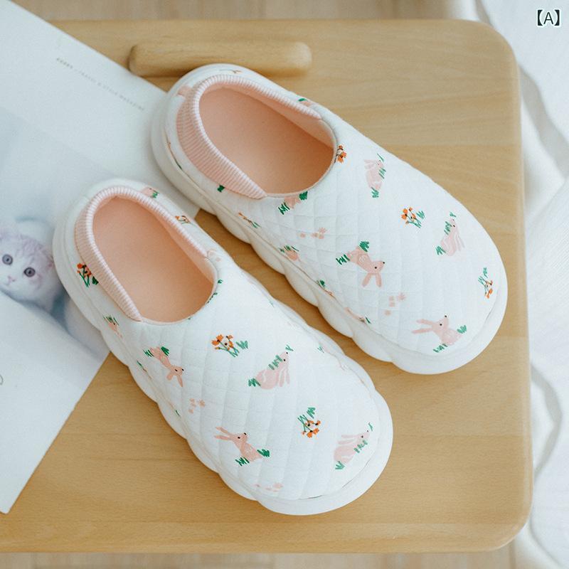 スリッパ レディース ルームシューズ 月子シューズ 室内履き 春夏 厚底 かわいい ...
