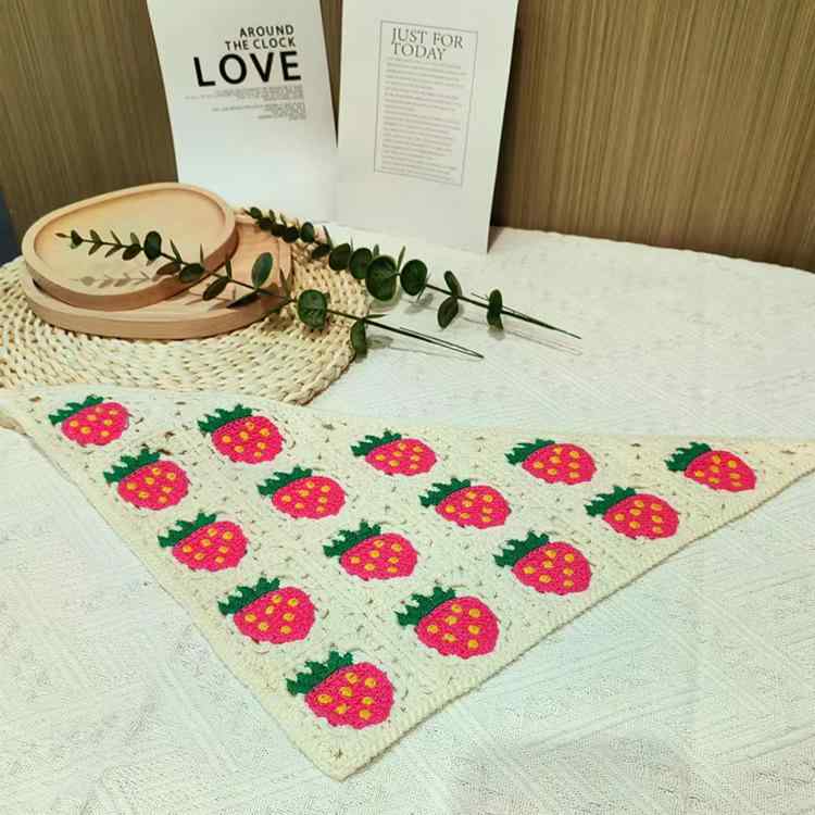 ・対象: 女性、子供・素材: 綿・デザイン要素: 花柄・スタイル: 韓国風・カラー展開: 01#乳牛、02#イチゴ、03#ピンクイチゴ、04#蝶、05#パープルデージー、06#グリーンデージー、07#ホワイトブルーフラワー、08#カラフルフラワー、09#立体ブルーフラワー、10#立体レッドフラワー、11#デージー、12#チェリー、13#クロシェ、ホワイトパープルフラワー・サイズ展開: フリーサイズ