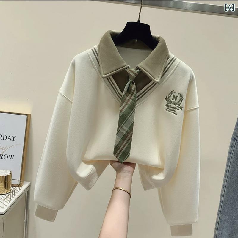 トレーナー キッズ 女の子 秋 春 長袖 レイヤード風 トップス 通学 切り替え プル...