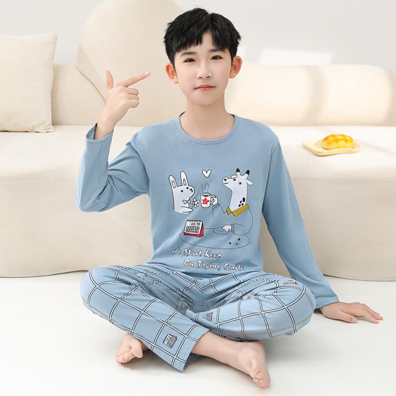 パジャマ キッズ 男の子 長袖 薄手 春夏 ルームウェア コットン 通気性 キャラクター 部屋着
