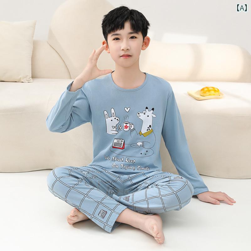 bloomelierのパジャマ キッズ 男の子 長袖 薄手 春夏 ルームウェア コットン 通気性 キャラクター 部屋着｜アングル2