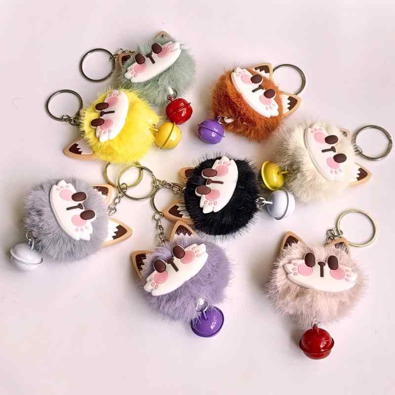 キーホルダー 招財猫 ぬいぐるみ かわいい マスコット キーリング バッグチャーム 鈴付き ちりめん 小物 雑貨 プレゼント 贈り物