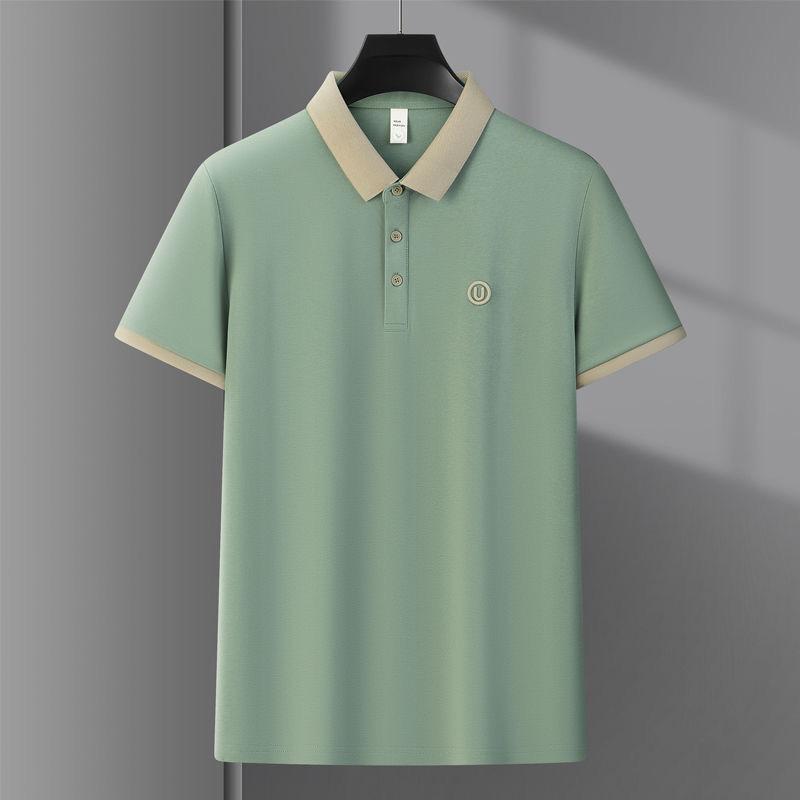 ・カテゴリ: POLOシャツ・柄: 無地・対象: メンズ・スタイル: カラーブロック・ネックライン: POLO襟・袖丈: 半袖・素材: ポリビニルアルコール繊維（ビニロン）・カラー展開: ホワイト、グリーン、ブラック、ブルー、ブラウン・サイズ展開: M、L、XL、XXL、3XL、4XL、5XL